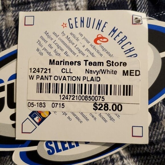 0046. NWTs ~ Concepts Sales  ~  Genuine Licensed Mariners Pajamas M ~ - Picture 3 of 10